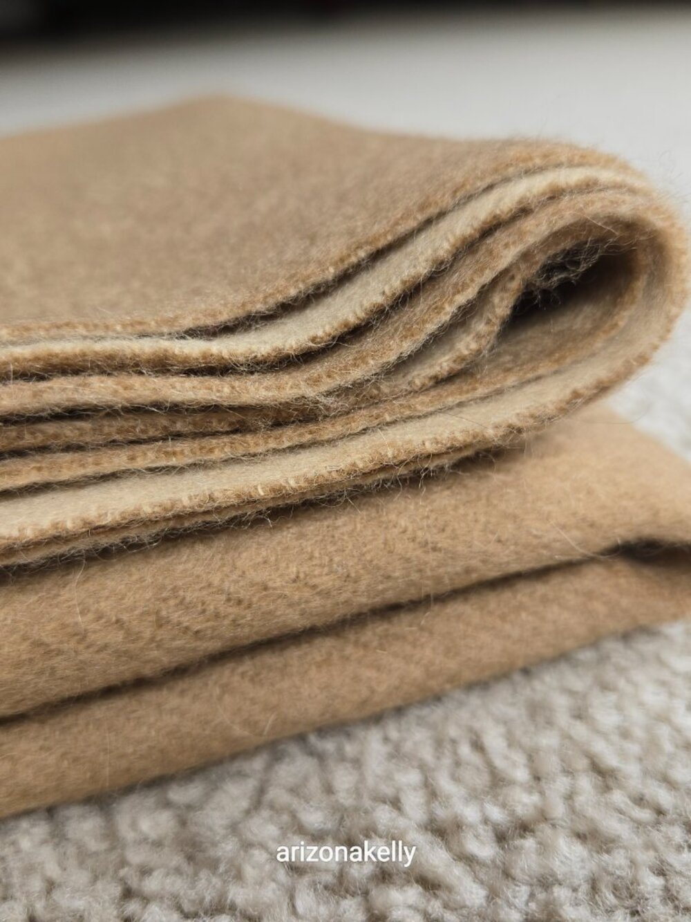 NWT Woven Cashmere Wool Blend Throw Caroline Grace Alashan Cashmere Reversible - Picture 8 of 13